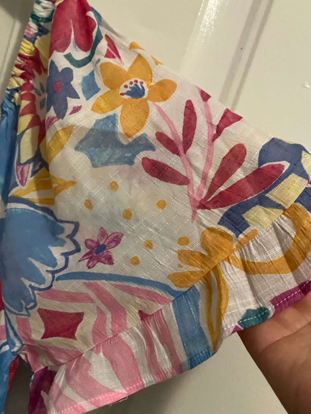 Luxology - floral maxi dress, pastel patchwork print - Picture 5 of 6